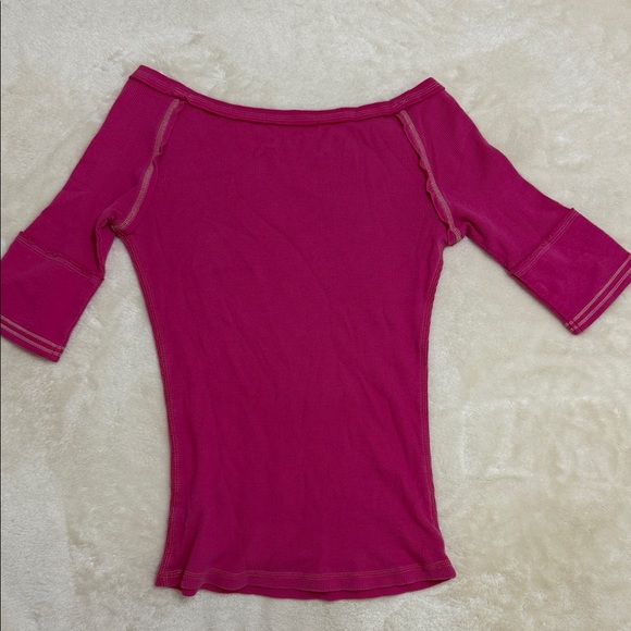 Tee Shop Fashions Best Kept Secret Women's Off-Shoulder Pink Top S / Small - Picture 3 of 5